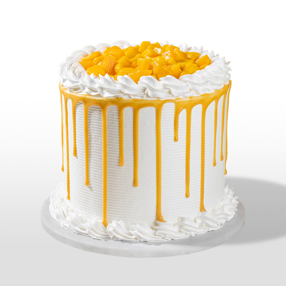 MANGO CARAMEL MERINGUE CAKE