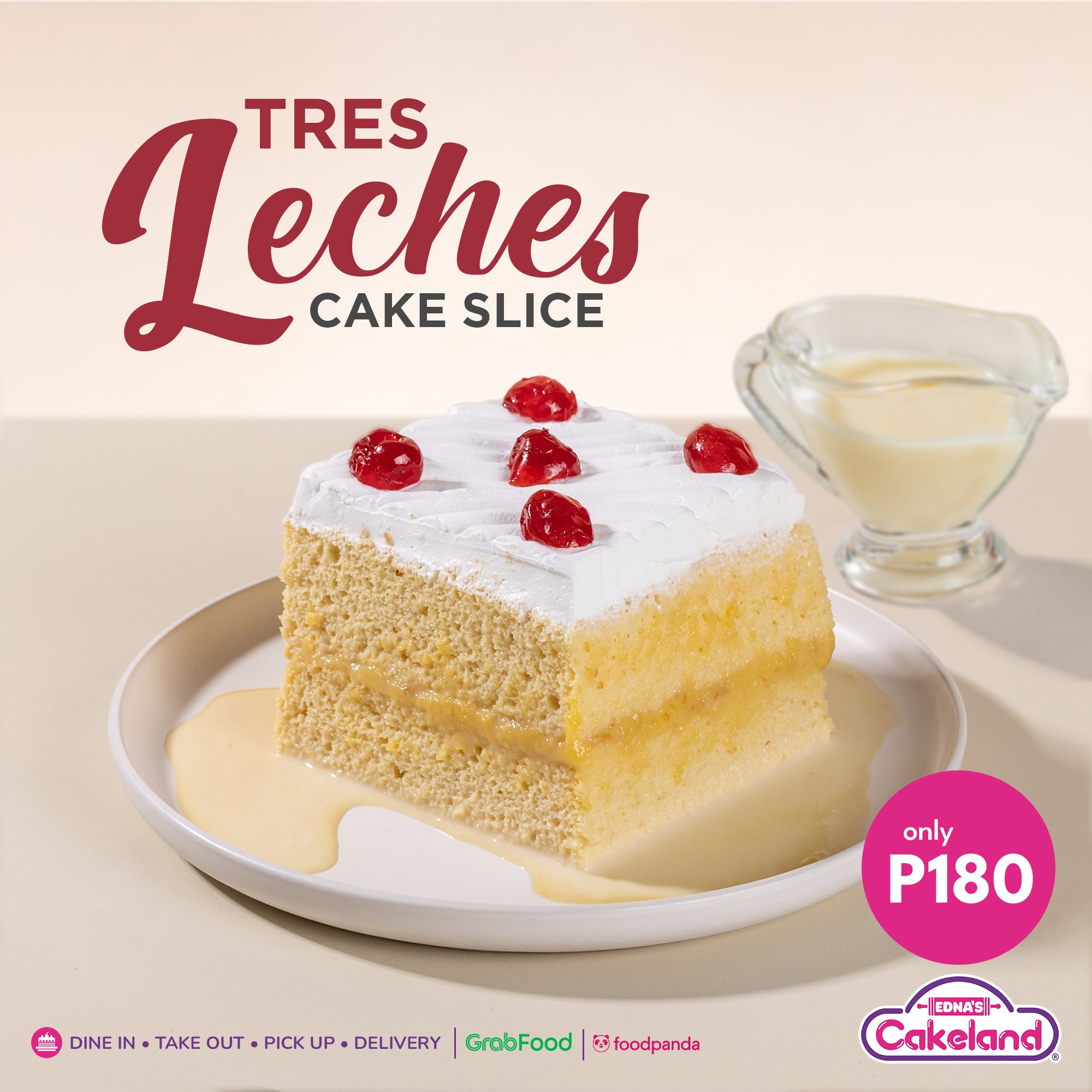 TRES LECHES CAKE SLICE